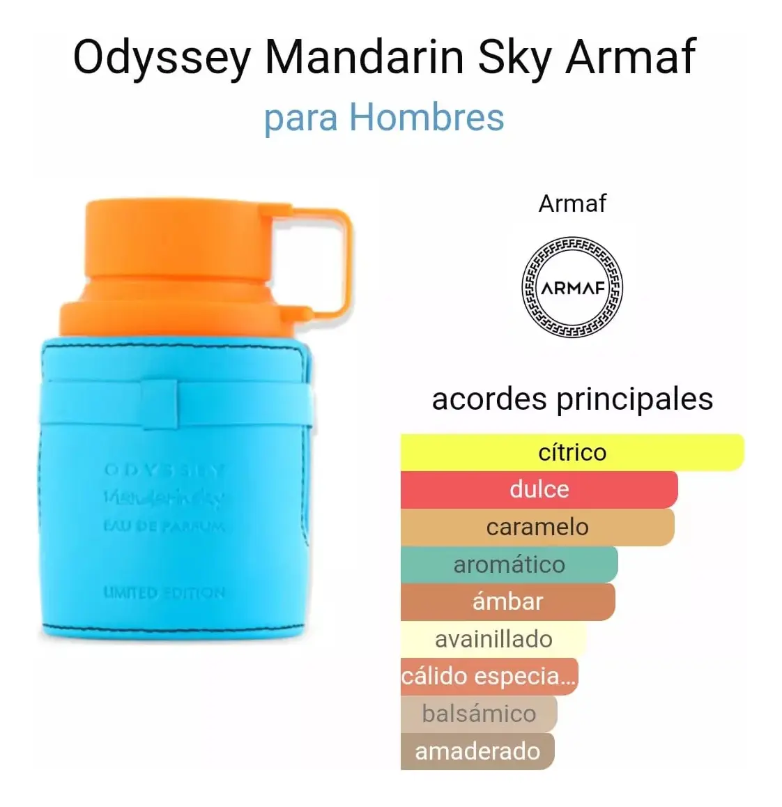 Perfume Armaf Odyssey Mandarin Sky Men - Imagen 3